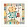 "Hey Diddle Diddle" By Bernadette Deming, Printed Wall Art, Ready To Hang Framed Poster, White Frame - as Pic