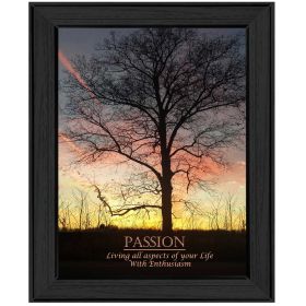 "Passion" By Trendy Decor4U, Printed Wall Art, Ready To Hang Framed Poster, Black Frame - as Pic