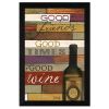 "Good Wine" By Marla Rae, Printed Wall Art, Ready To Hang Framed Poster, Black Frame - as Pic