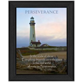 "Perseverance" By Trendy Decor4U, Printed Wall Art, Ready To Hang Framed Poster, Black Frame - as Pic