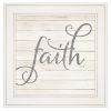 "Simple Words - Faith" by Marla Rae, Ready to Hang Framed print, White Frame - as Pic