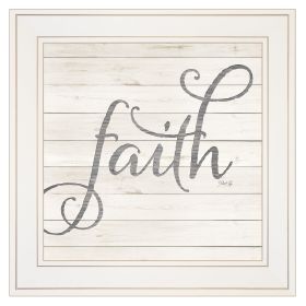 "Simple Words - Faith" by Marla Rae, Ready to Hang Framed print, White Frame - as Pic