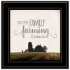 "Faith, Family, Farming Friends" by Marla Rae, Ready to Hang Framed Print, Black Frame - as Pic