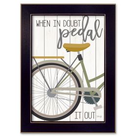 "When In Doubt" By Marla Rae, Printed Wall Art, Ready To Hang Framed Poster, Black Frame - as Pic