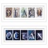 "Ocean/Beach Collection" 2-Piece Vignette By Robin-Lee Vieira, Printed Wall Art, Ready To Hang Framed Poster, White Frame - as Pic
