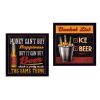 "Bucket List Collection" 2-Piece Vignette By Mollie B., Printed Wall Art, Ready To Hang Framed Poster, Black Frame - as Pic