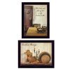 "What I Love Most Collection" 2-Piece Vignette By Susan Boyer, Printed Wall Art, Ready To Hang Framed Poster, Black Frame - as Pic