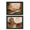 "Celebration of Life Collection" 2-Piece Vignette By Robin-Lee Vieira, Printed Wall Art, Ready To Hang Framed Poster, Black Frame - as Pic