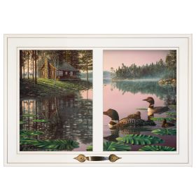 "Northern Tranquility" by Kim Norlien, Ready to Hang Framed Print, White Window-Style Frame - as Pic
