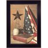 "God and Country" By Billy Jacobs, Printed Wall Art, Ready To Hang Framed Poster, Black Frame - as Pic