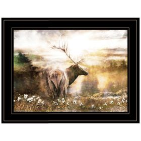 "Heading Home-Elk" by Bluebird Barn, Ready to Hang Framed Print, Black Frame - as Pic