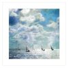 "Sailing White Waters" by Bluebird Barn Group, Ready to Hang Framed Print, White Frame - as Pic