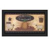 "Primitive and Antiques Shelves" By Pam Britton, Printed Wall Art, Ready To Hang Framed Poster, Black Frame - as Pic