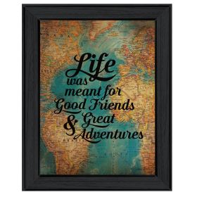 "Good Friends" By Susan Ball, Printed Wall Art, Ready To Hang Framed Poster, Black Frame - as Pic