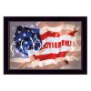 "Oh Beautiful America" By Lauren Rader, Printed Wall Art, Ready To Hang Framed Poster, Black Frame - as Pic