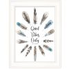 "Good Vibes Only" by Seven Trees Design, Ready to Hang Framed Print, White Frame - as Pic