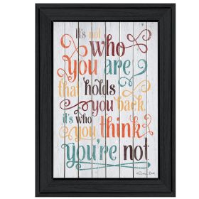 "Who You Think You Are" by Susan Ball, Ready to Hang Framed Print, Black Frame - as Pic