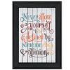 "Never Allow Yourself" by Susan Ball, Ready to Hang Framed Print, Black Frame - as Pic