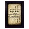 "Papa Says" By Susan Ball, Printed Wall Art, Ready To Hang Framed Poster, Black Frame - as Pic
