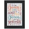 "The Only Person" by Susan Ball, Ready to Hang Framed Print, Black Frame - as Pic
