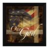 "One Nation Under God" By Marla Rae, Printed Wall Art, Ready To Hang Framed Poster, Black Frame - as Pic