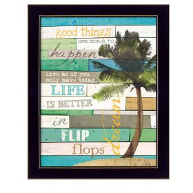 "Good Things" By Marla Rae, Printed Wall Art, Ready To Hang Framed Poster, Black Frame - as Pic
