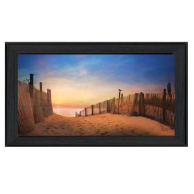 "A New Day" By Lori Deiter, Printed Wall Art, Ready To Hang Framed Poster, Black Frame - as Pic