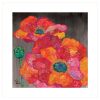 "Blooms on Black II" by Lisa Morales, Ready to Hang Framed Print, White Frame - as Pic