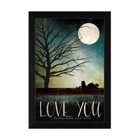 "Love You Farm" By Marla Rae, Printed Wall Art, Ready To Hang Framed Poster, Black Frame - as Pic