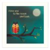 "To the Moon I" By Marla Rae, Printed Wall Art, Ready To Hang Framed Poster, White Frame - as Pic