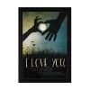 "I Love You Underneath the Moon" By Marla Rae, Printed Wall Art, Ready To Hang Framed Poster, Black Frame - as Pic