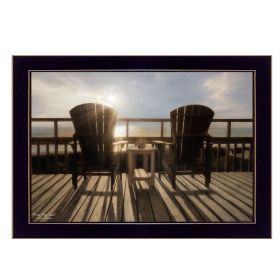 "Front Row Seats" By Lori Deiter, Printed Wall Art, Ready To Hang Framed Poster, Black Frame - as Pic