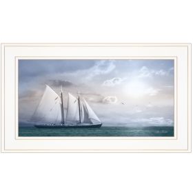 "Adventure on the Seas" by Lori Deiter, Ready to Hang Framed Print, White Frame - as Pic