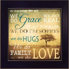 "We Do" By Marla Rae, Printed Wall Art, Ready To Hang Framed Poster, Black Frame - as Pic