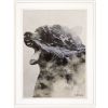 "Bear Fog" by Andreas Lie, Ready to Hang Framed Print, White Frame - as Pic