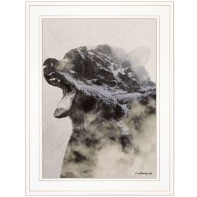 "Bear Fog" by Andreas Lie, Ready to Hang Framed Print, White Frame - as Pic