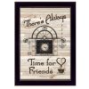"Time for Friends" by Millwork Engineering, Ready to Hang Framed Print, Black Frame - as Pic