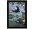 "On Eagles Wings" by Kim Norlien, Ready to Hang Framed Print, Black Frame - as Pic
