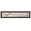 "Kitchen Is The Heart of The Home" by Millwork Engineering, Ready to Hang Framed Print, Black Frame - as Pic