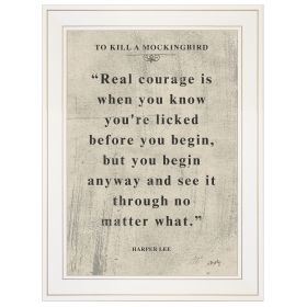 "Book Quote VI" by Misty Michelle, Ready to Hang Framed Print, White Frame - as Pic