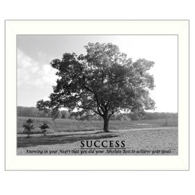 "Success" By Trendy Decor4U, Printed Wall Art, Ready To Hang Framed Poster, White Frame - as Pic