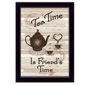 "Tea Time" by Millwork Engineering, Ready to Hang Framed Print, Black Frame - as Pic