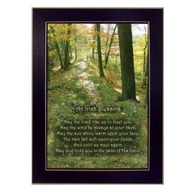 "Irish Blessing" By Trendy Decor4U, Printed Wall Art, Ready To Hang Framed Poster, Black Frame - as Pic