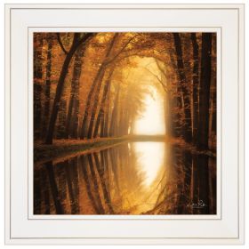 "Lochem Reflections" by Martin Podt, Ready to Hang Framed print, White Frame - as Pic