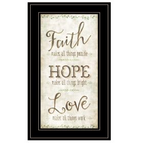 "Faith" by Mollie B, Ready to Hang Framed Print, Black Frame - as Pic