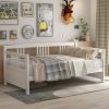Modern Solid Wood Daybed, Multifunctional, Twin Size, White (Previous SKU: WF191899AAK) - as Pic