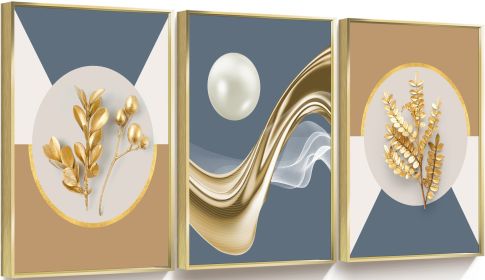 Framed Canvas Wall ArtOil Paintings Impressionism Aesthetic Prints Canvas Paintings for Living Room Bedroom Office Home; 3 Panels - 16*24