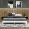 Nix - King Platform Bed - White - as Pic
