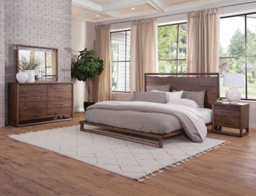 Lofton - 4 Piece Queen Bedroom Set - Brown - as Pic