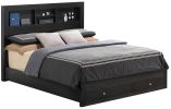 Glory Furniture Burlington G2450D-FSB2 Full Storage Bed , Black - as Pic